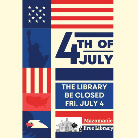 July 4 Library closed