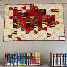 Mazomanie Free Library "Tumbler" Quilt Exhibit